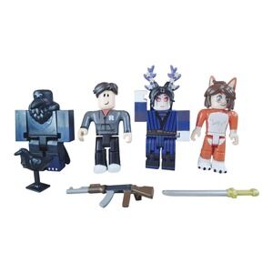 Lot of 4 Roblox Celebrity Mystery Box Figures With Accessories